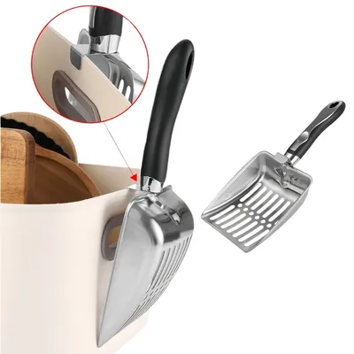 FurryFusion Pelle à litière en inox pour chats