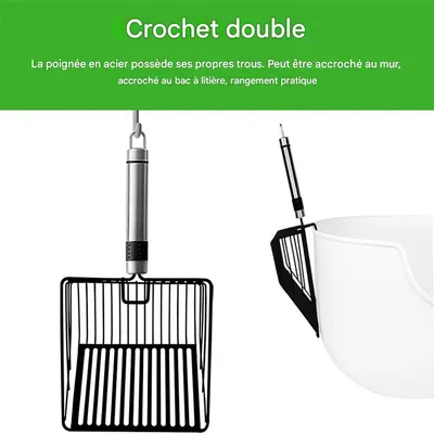 IntiMeg Pelle à litière en métal pour chat