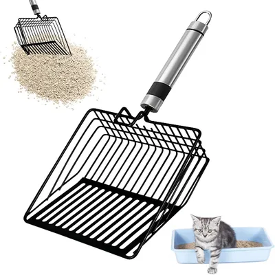 IntiMeg Pelle à litière en métal pour chat IntiMeg Pelle à litière en métal pour chat