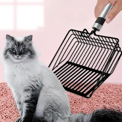 IntiMeg Pelle à litière en métal pour chat