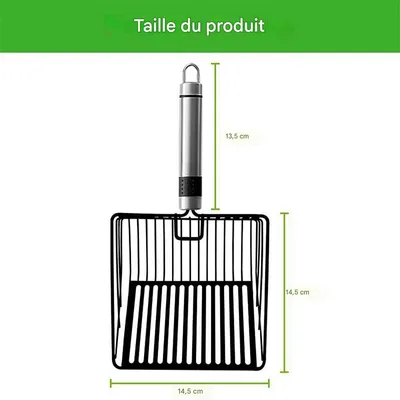 IntiMeg Pelle à litière en métal pour chat