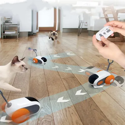 Pet Planet Jouet interactif Turbo Tail 2.0 pour chat