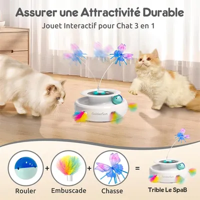 Pet Planet Jouet électrique multifonctionnel pour chat