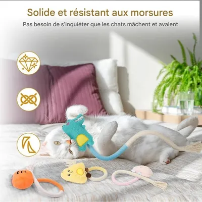 Pet Planet Chats InteractiveSet Lot de 4 Jouets