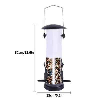 IntiMeg Mangeoire à oiseaux suspendue en métal