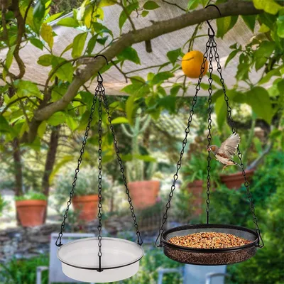 IntiMeg Mangeoire à oiseaux à suspendre à 2 étages