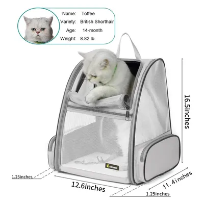 IntiMeg Sac à dos de transport pour chat