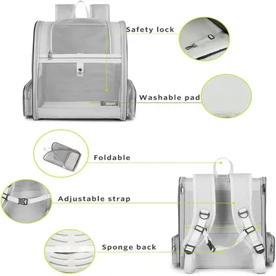 IntiMeg Sac à dos de transport pour chat