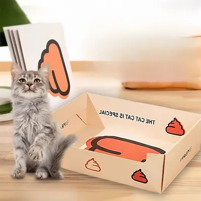 Pet Planet Bac à litière jetable pliable pour chat 3 pièces Pet Planet Bac à litière jetable pliable pour chat 3 pièces