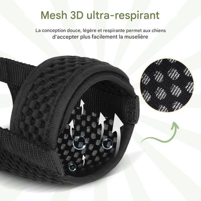 Petopia Muselière respirante pour chien