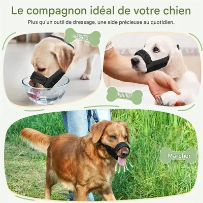 IntiMeg Muselière pour chien en 3D maillage respirant