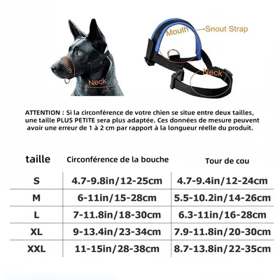 Pet Planet Muselière en nylon réglable pour chien