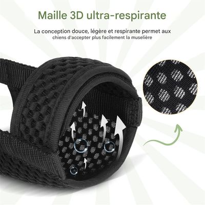 IntiMeg Bozal para perros de malla transpirable 3D