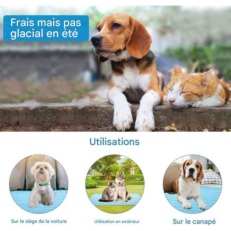 Pet Planet Chiens et Chats Tapis Rafraichissant CoolComfort