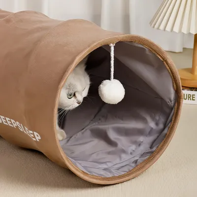 FurryFusion Tunnel pour chat avec balles de jeu