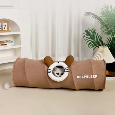 FurryFusion Tunnel pour chat avec balles de jeu