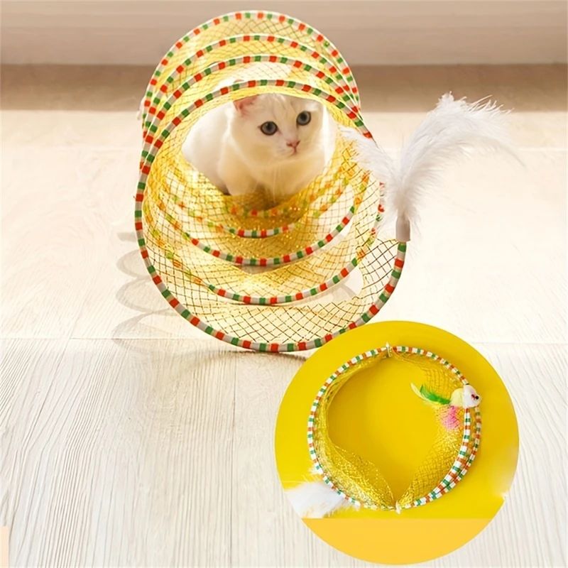 Pet Planet Tunnel pliable en S pour chat