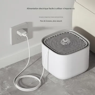 FurryFusion Fontaine d'eau pour chat 3L