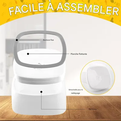 IntiMeg Gamelle d'eau anti éclaboussure pour chien et chat