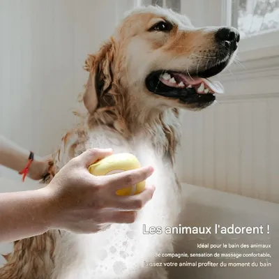 Petopia  Brosse de bain pour animaux de compagnie