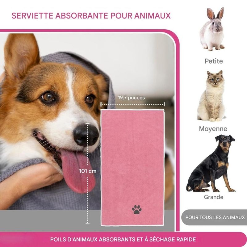 Pet Planet Chiens et Chats CleanCare Kit de Toilettage