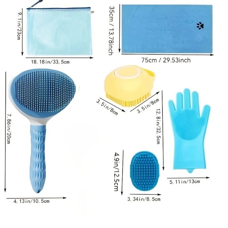 Pet Planet Chiens et Chats CleanCare Kit de Toilettage