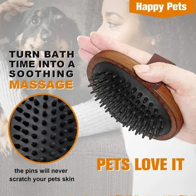 Petopia Brosse en silicone pour animaux de compagnie