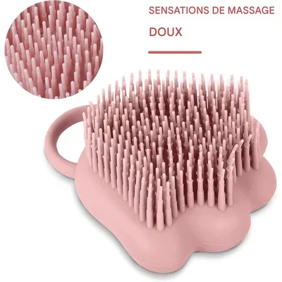 ZooVenture Massage Enlève Poils Mort Brosse De Bain Pour Chiens Chats