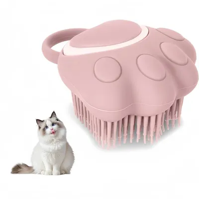 ZooVenture Massage Enlève Poils Mort Brosse De Bain Pour Chiens Chats