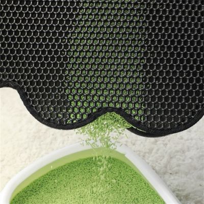 Pet Planet Tapis de litière pour chat en forme de chat