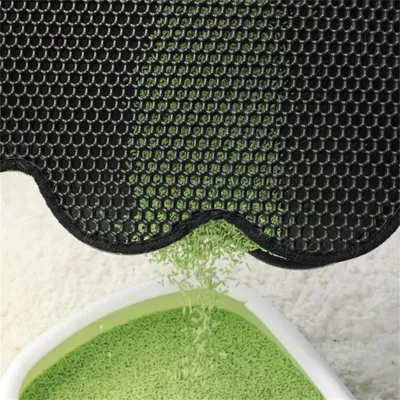 Pet Planet Tapis de litière pour chat en forme de chat