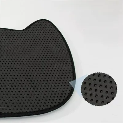 Pet Planet Tapis de litière pour chat en forme de chat