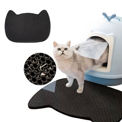 Pet Planet Tapis de litière pour chat en forme de chat