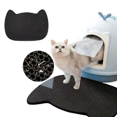 Pet Planet Tapis de litière pour chat en forme de chat Pet Planet Tapis de litière pour chat en forme de chat