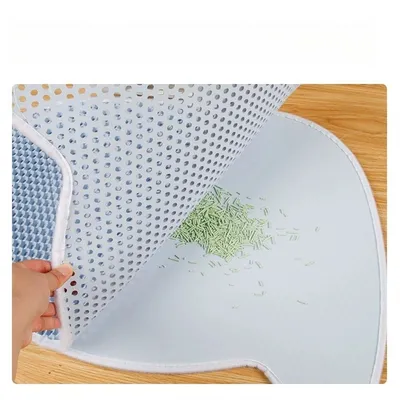 Pet Planet Tapis de litière pour chat en forme de chat