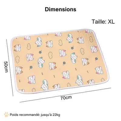 Tapis rafraîchissant pour animaux - Imperméable, pour chiens et chats
