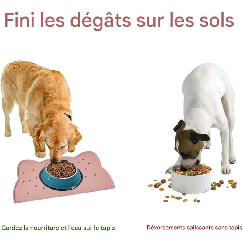 Pet Planet Chiens et Chats Tapis Gamelle