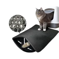 FurryFusion Tapis de litière double couche EVA pour chat