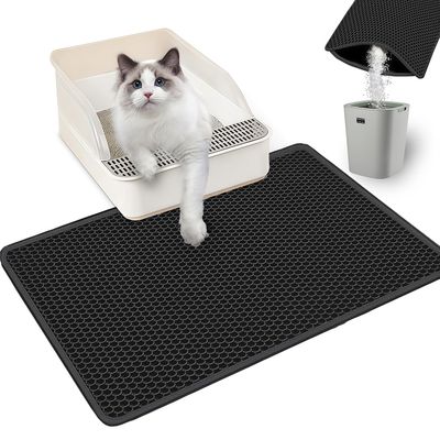 Tapis de Litière pour Chat à Double Couche en Nid d'Abeille Taille: M
