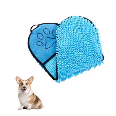 Petopia Serviette absorbante en microfibre pour chien