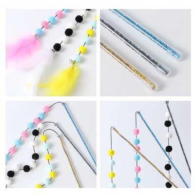 FurryFusion pompon tease chat stick chat jouet 3 pièces pack