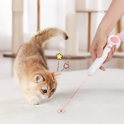 Pet Planet Jouet à plumes rétractable pour chat