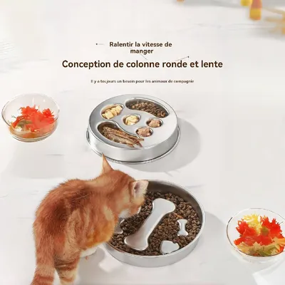 Petopia Porte - gamelles anti - glouton pour chiens et chats