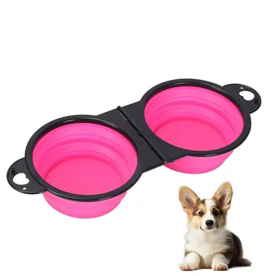 Petopia Gamelle pliable 2 en 1 pour chien