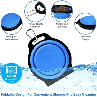 Petopia Gamelle pliable 2 en 1 pour chien