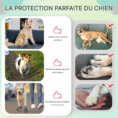 Pet Planet Bottes respirantes et antidérapantes pour chien