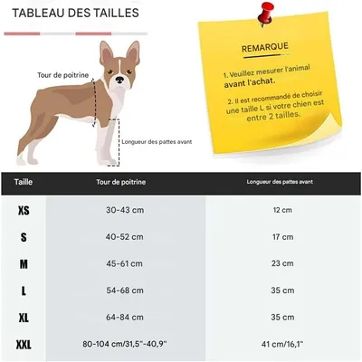 IntiMeg Ceinture de maintien des avant pattes du chien