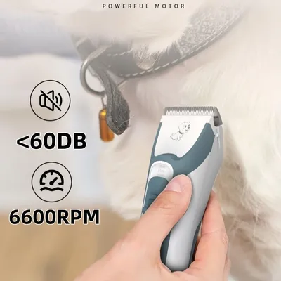 Tondeuse Chien Poil Long Epais Electrique sans Fil Kit