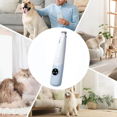 Trimmer pour Pattes de Chien Sans Fil, Imperméable, Rechargeable 600mAh