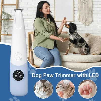 Trimmer pour Pattes de Chien Sans Fil, Imperméable, Rechargeable 600mAh